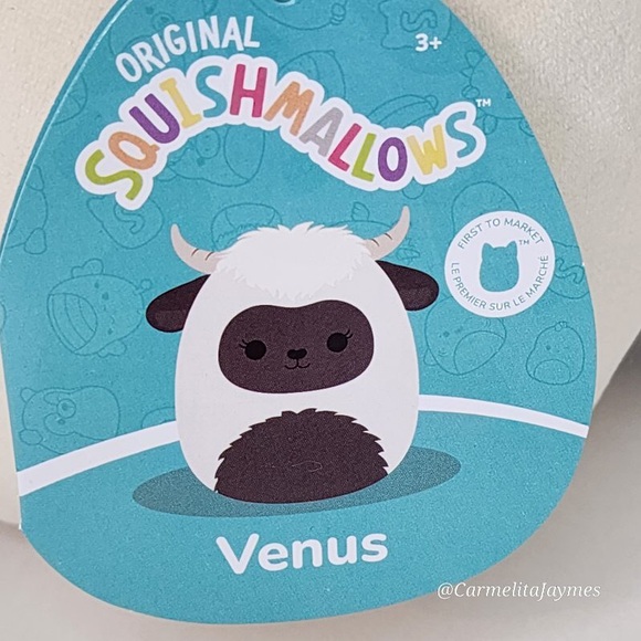 VENUS 🐏 Longhorn Fuzzy Belly Sheep FTM Original Squishmallow By Kellytoy NWT - Picture 7 of 8